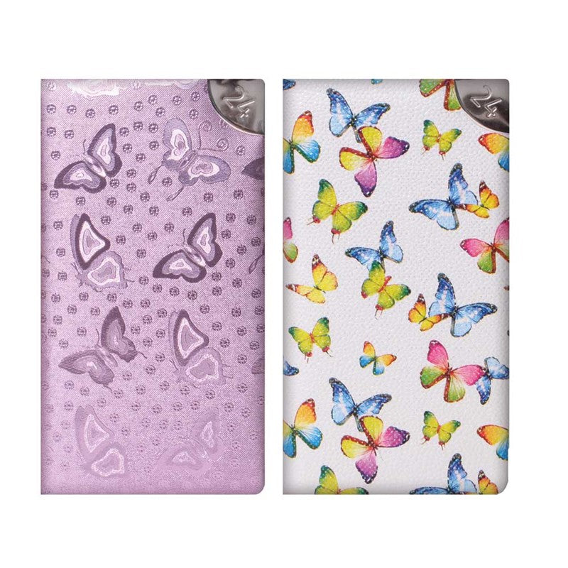 2024 Butterfly Fabric Slim Diary