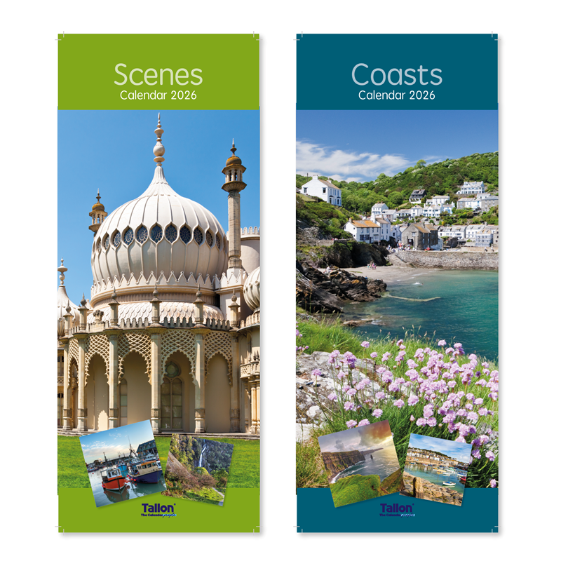 Super Slim Calendar: Coasts & Scenes