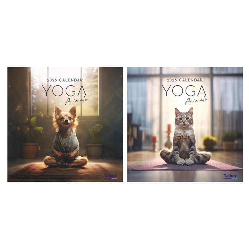 Square Calendar: Yoga Animals