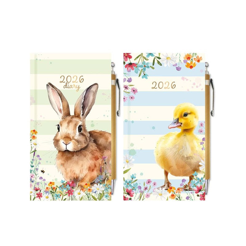 WTV Slim Diary & Pen Animals