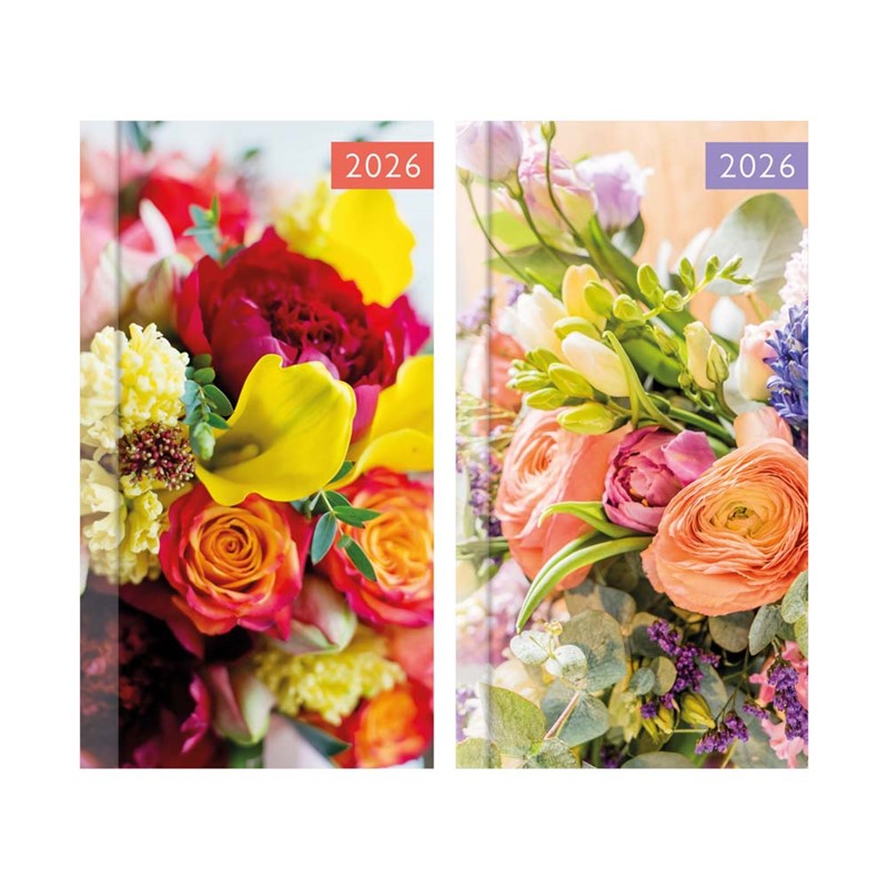 WTV Slim Diary Photographic Floral