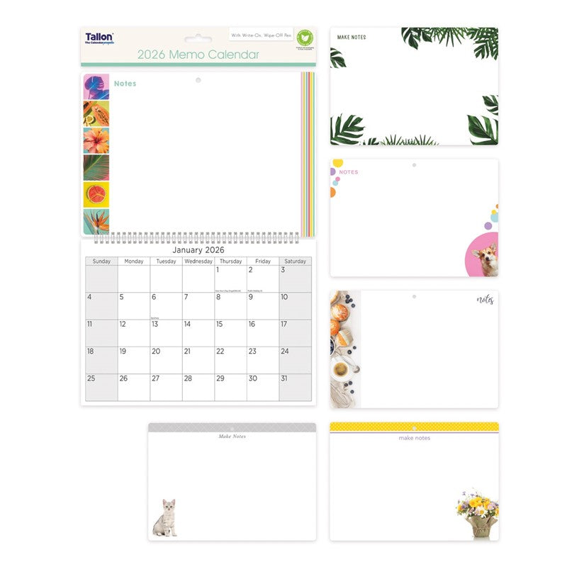 Memo Calendar with Pen