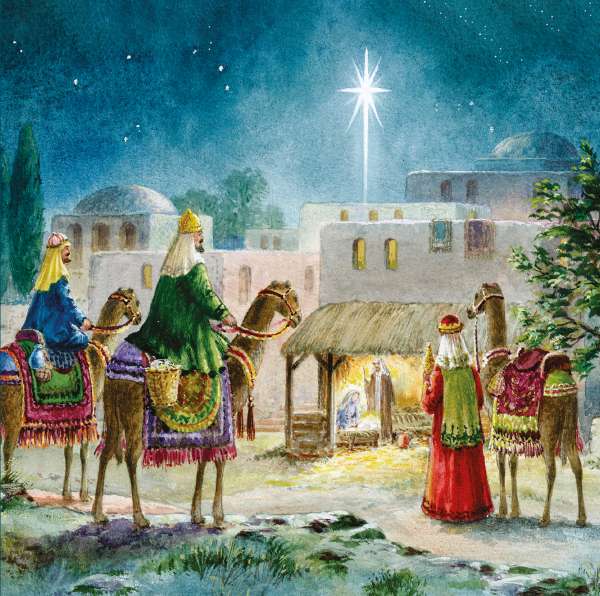 12 Premium Noel Tatt Cards - Three Kings