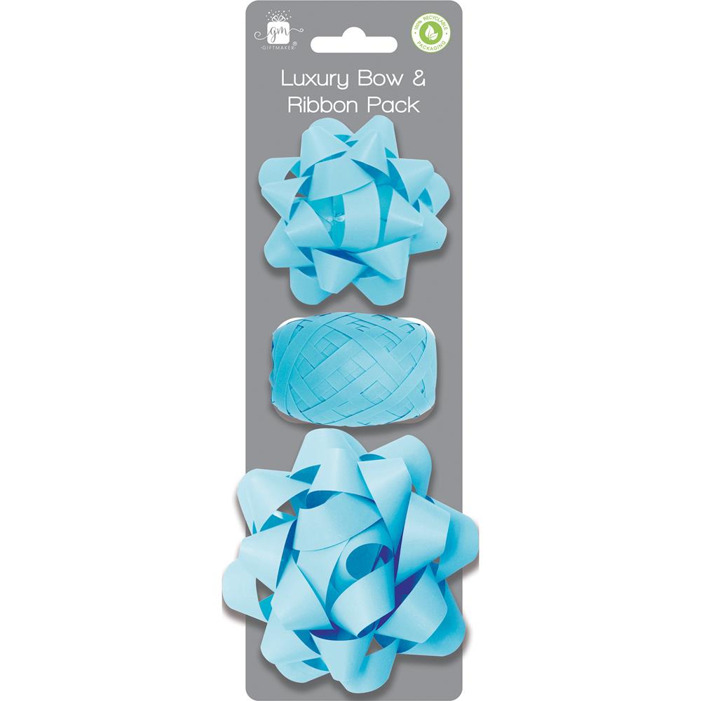 Blue Acc. Bow & Ribbon Set