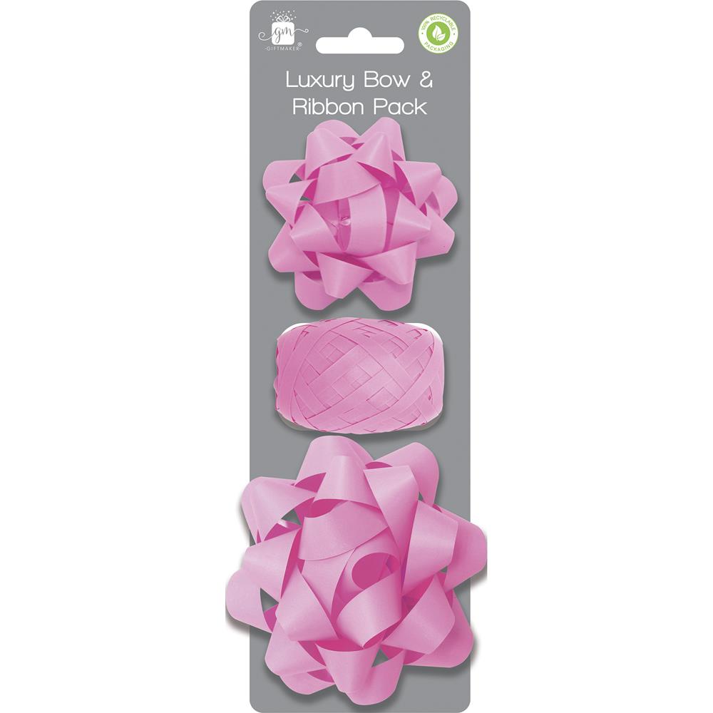 Pink Acc. Bow & Ribbon Set
