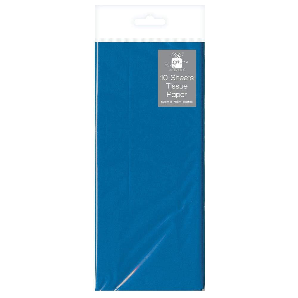 10 Sheets Dark Blue Tissue Paper