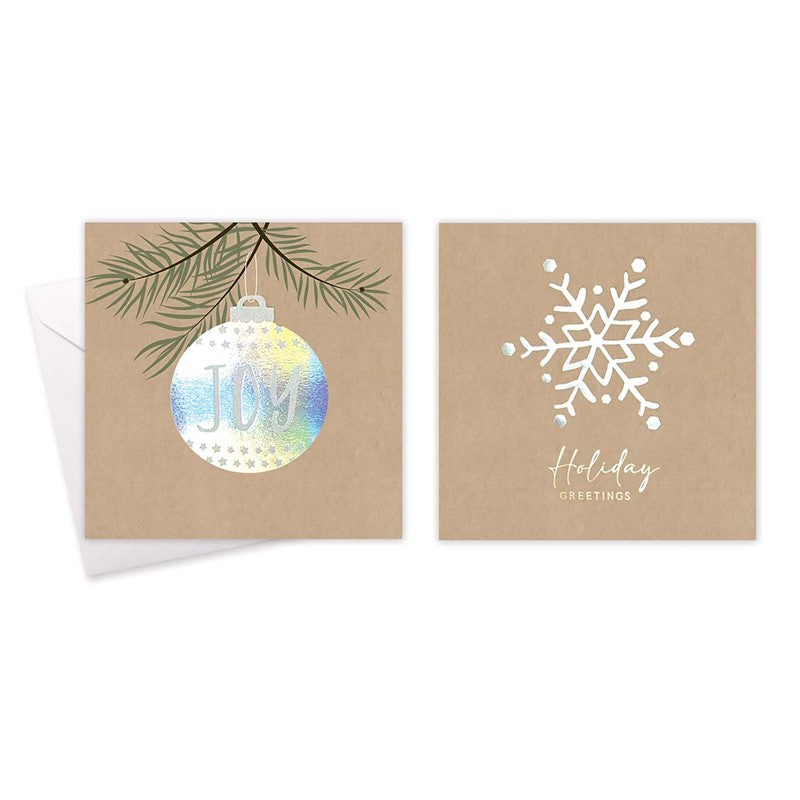 10 Square Cards - Text Kraft Effect