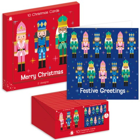 10 Square Cards - Nutcracker