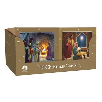 10 Square Cards - Nativity