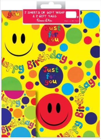 Pack Wrap: 2 Sheets and 2 Tags