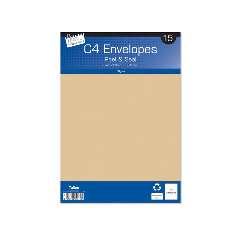 C4 Manilla Envelopes