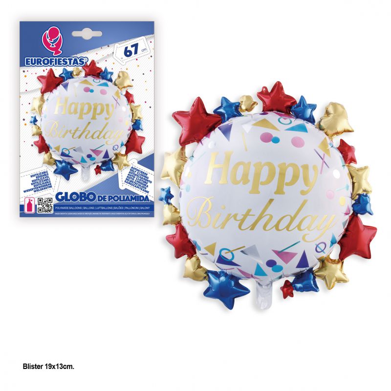 67cm Happy Birthday Balloon