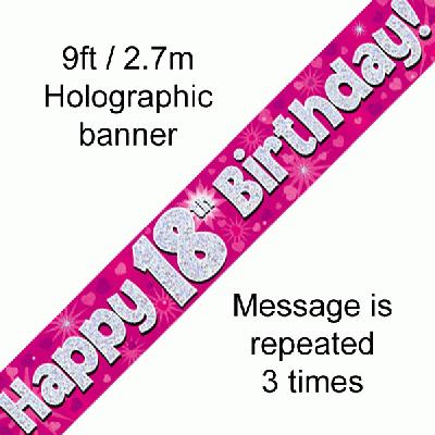 Age 18 Banner Female