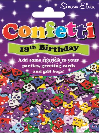 Age 18 Birthday Confetti