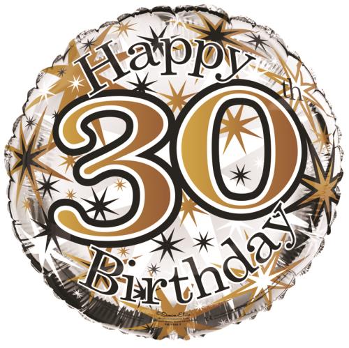 Age 30 Helium Balloons