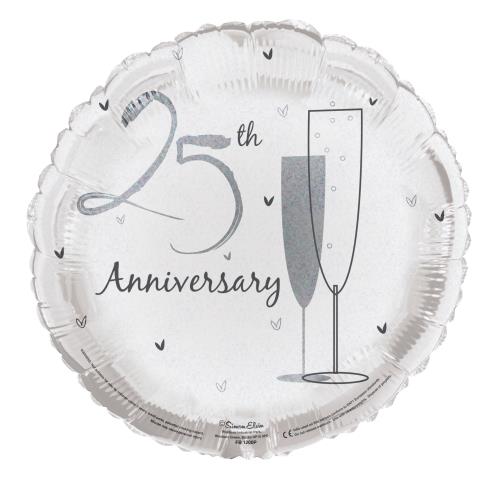 25th Anniversary Helium Balloons