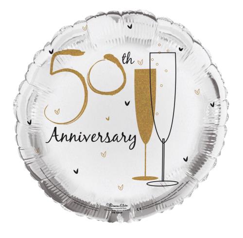 50th Anniversary Helium Balloons