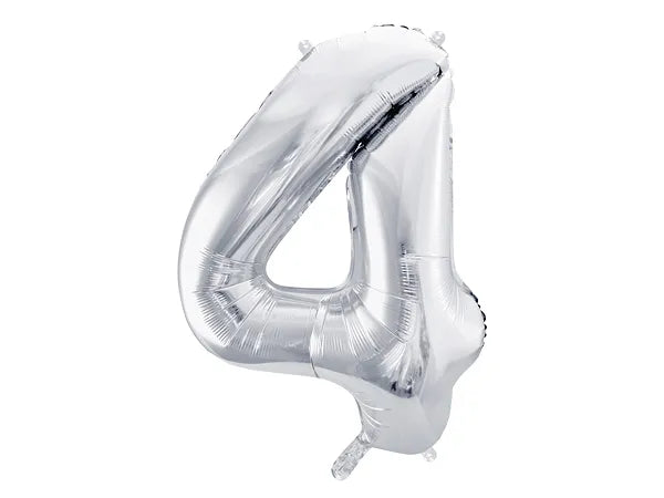 "4" Silver Helium Balloon