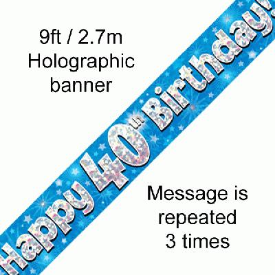 Age 40 Banner Male