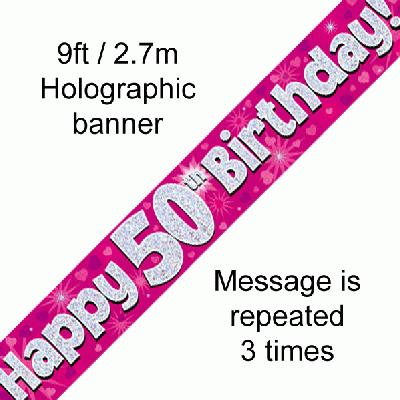 Age 50 Banner Female