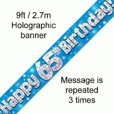 Age 65 Banner Male