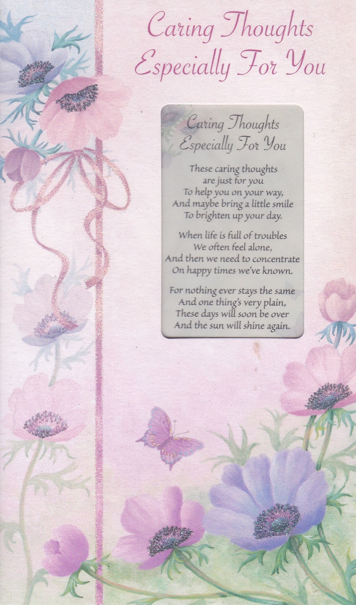 Caring Thoughts Keepsake Card