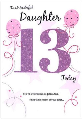 Daughter Age 13