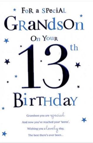 Grandson Age 13