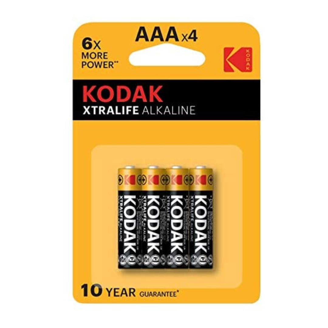 Pilas alcalinas AAA Kodak Xtralife x 4