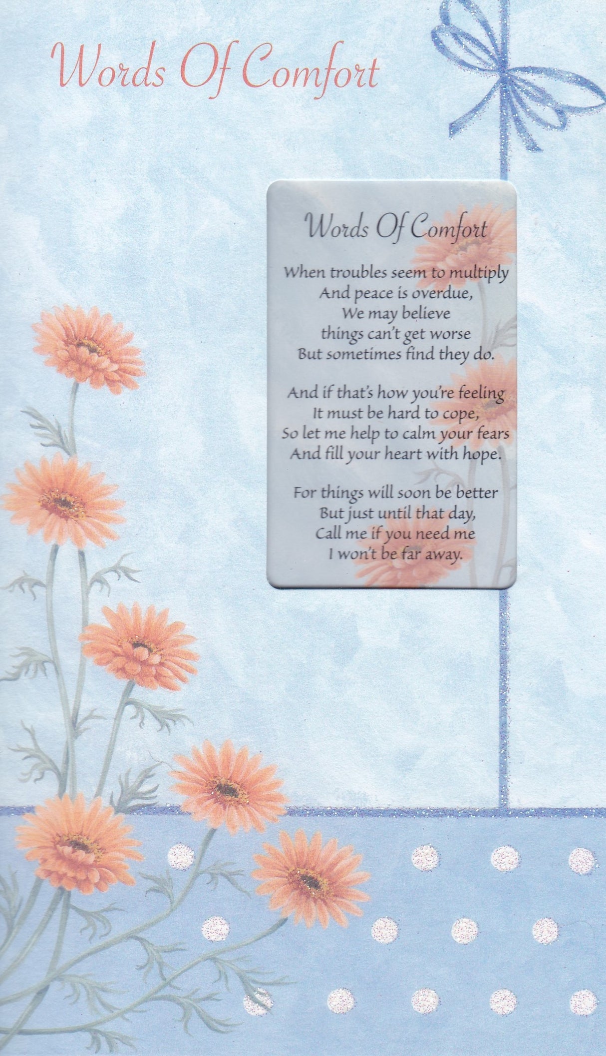 Word of Comfort Keepsake Card