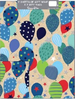 Pack Wrap: 2 Sheets and 2 Tags
