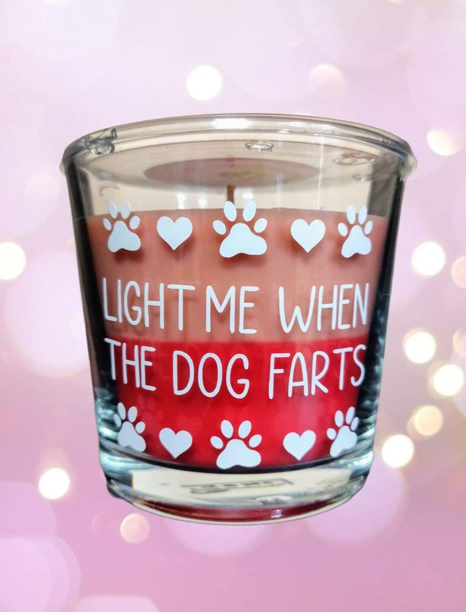 Large Candle: Light Me When The Dog Farts