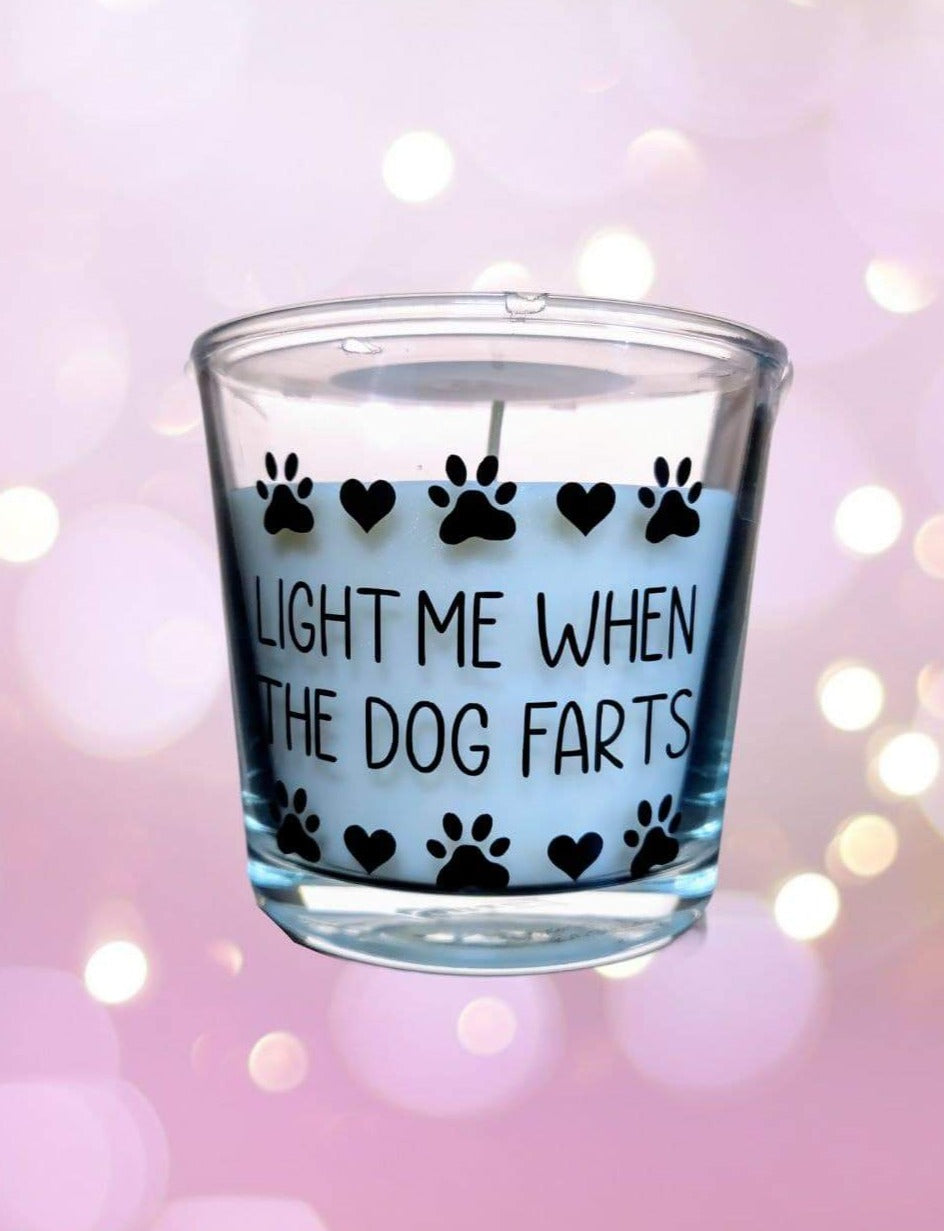 Large Candle: Light Me When The Dog Farts