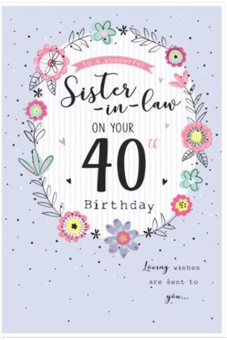 Sister in Law Age 40