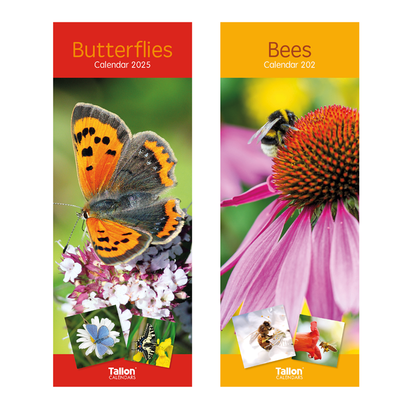 Super Slim Bees, Butterflies Calendar