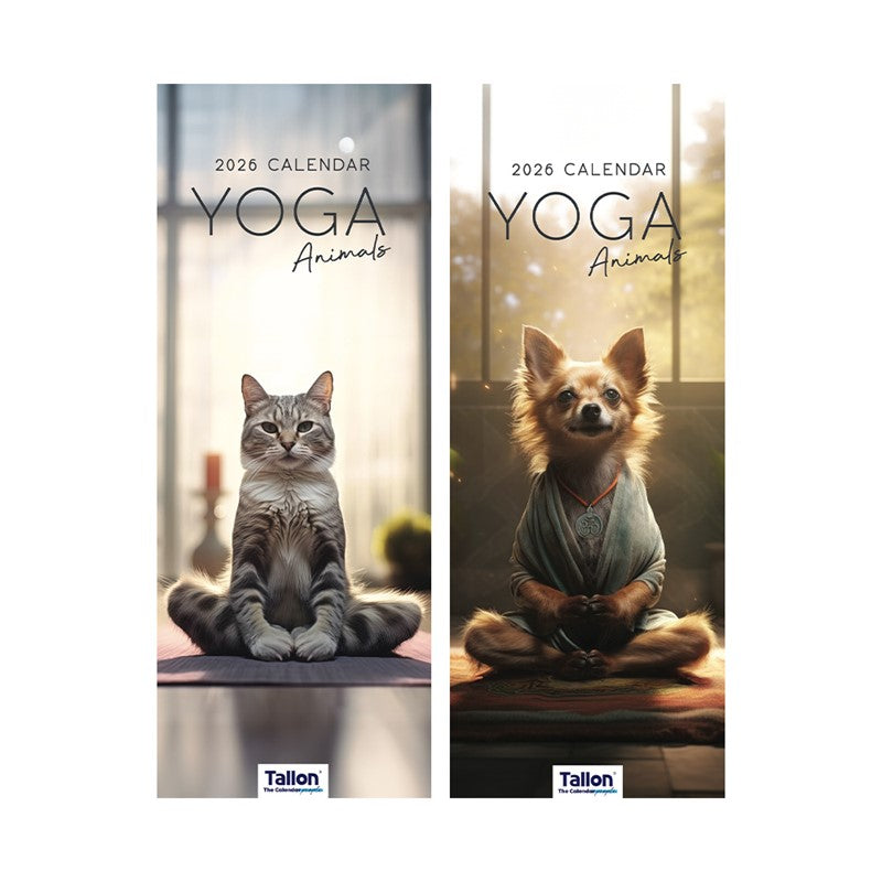 Super Slim Calendar: Yoga Animals