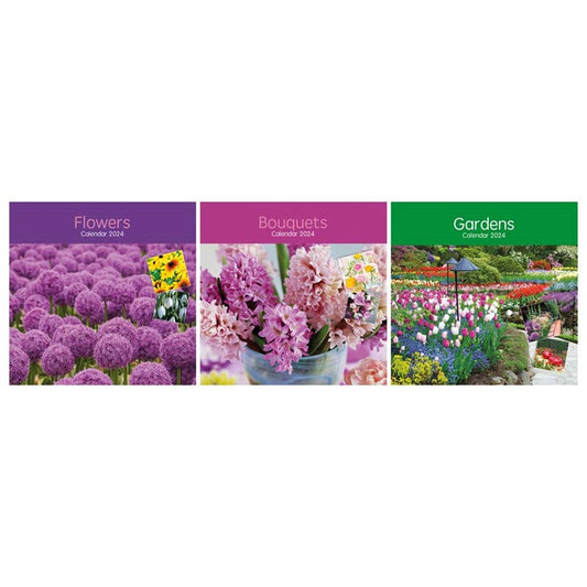 2024 Bouquets, Flowers & Gardens Square Calendar