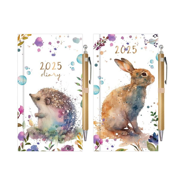 Animals Slim Diary & Pen