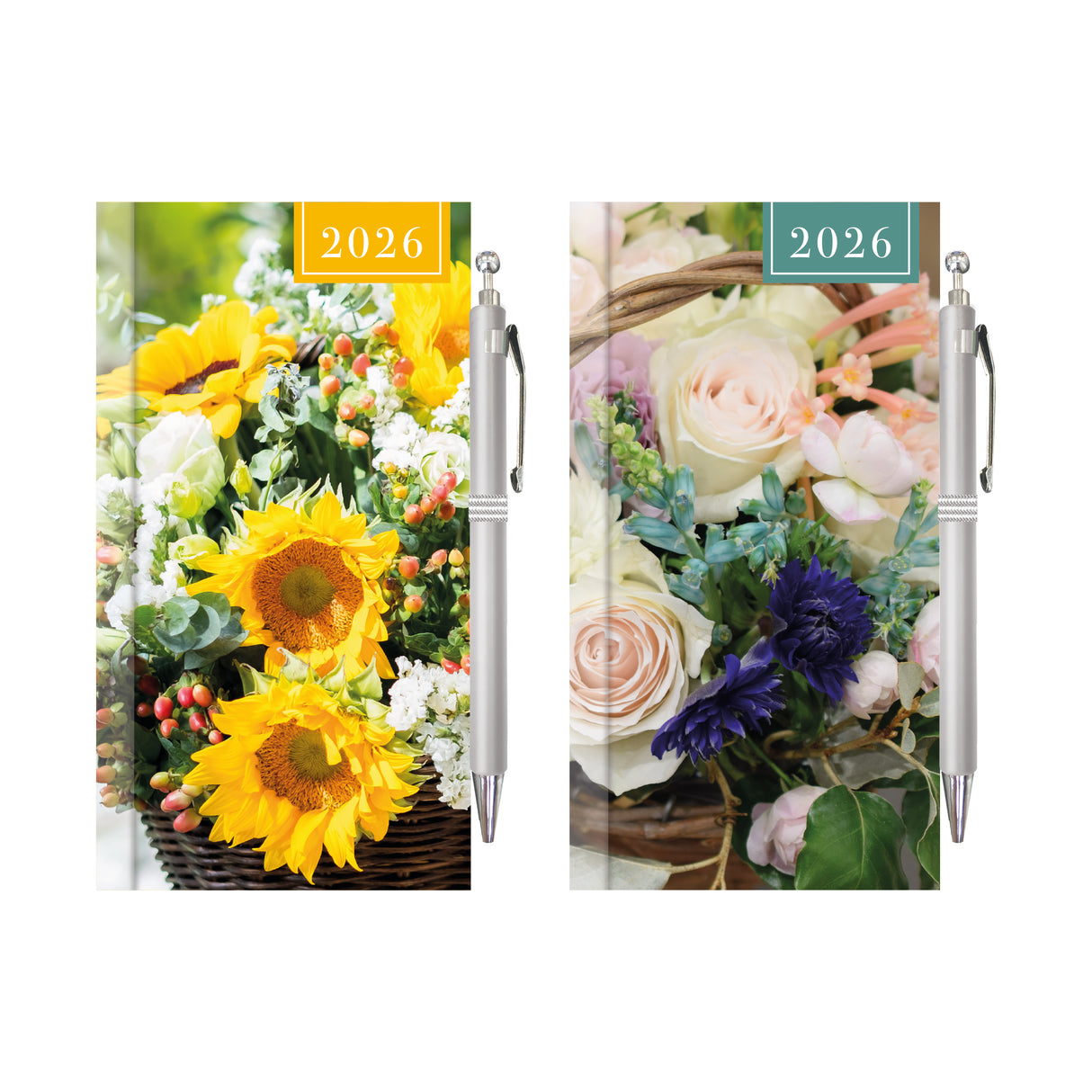 WTV Slim Diary & Pen Photo Floral