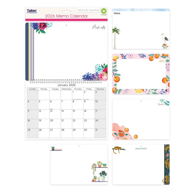 Memo Calendar with Pen