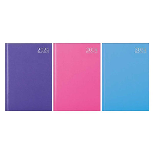 2024 A5 WTV Pastel Desk Diary