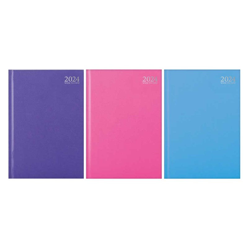 2024 A4 WTV Pastel Desk Diary