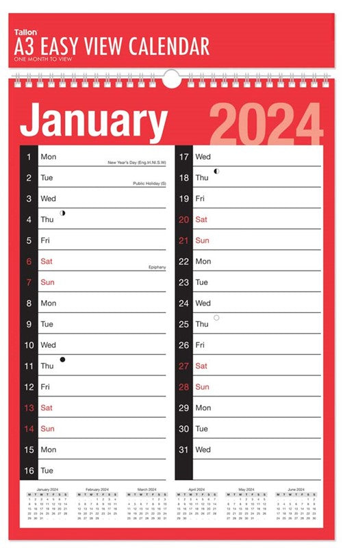 2024 A3 Commercial Calendar