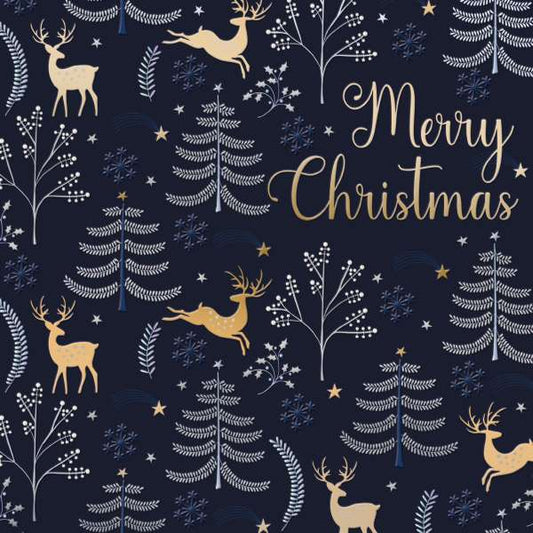 8 Luxury Noel Tatt Cards - Trees & Reindeer