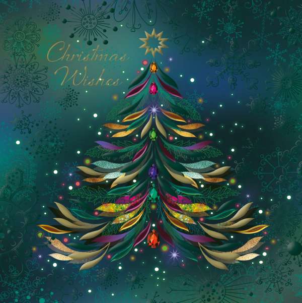 8 Luxury Noel Tatt Cards - Decorative Tree
