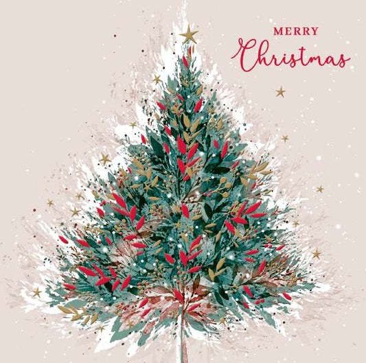 12 Premium Noel Tatt Cards - Christmas Tree