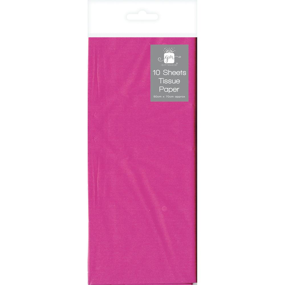 10 Sheets Dark Pink Tissue Paper