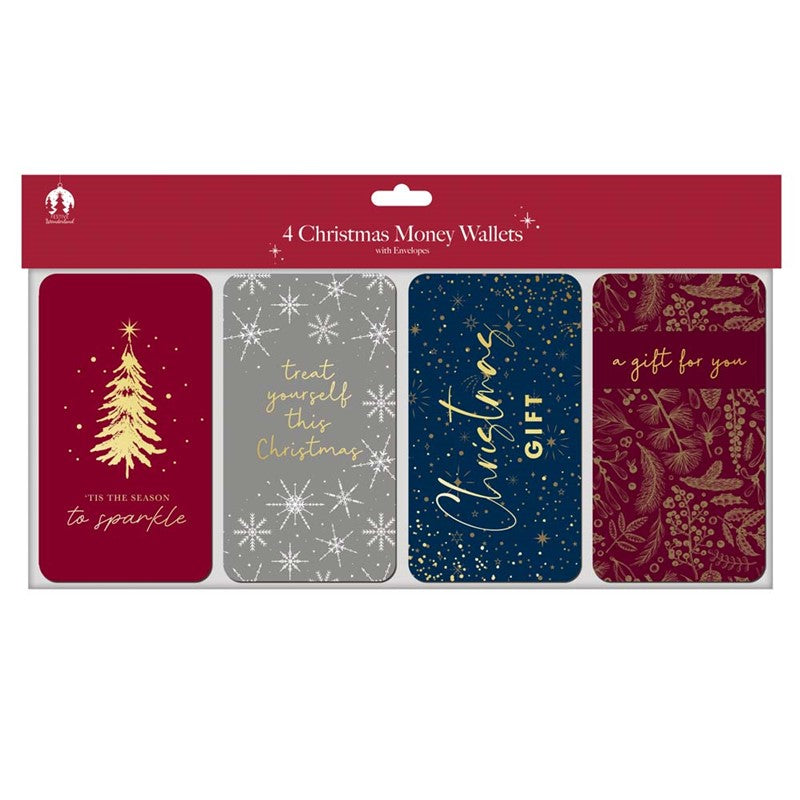 4 Pk Glam Money Wallets