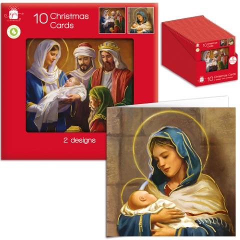 10 Square Cards - Religious
