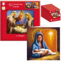 10 Square Cards - Traditional Religious